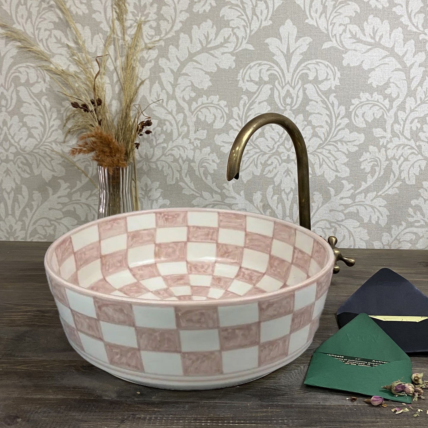 Vasque marocaine verte - traditionnelle pour salle de bain