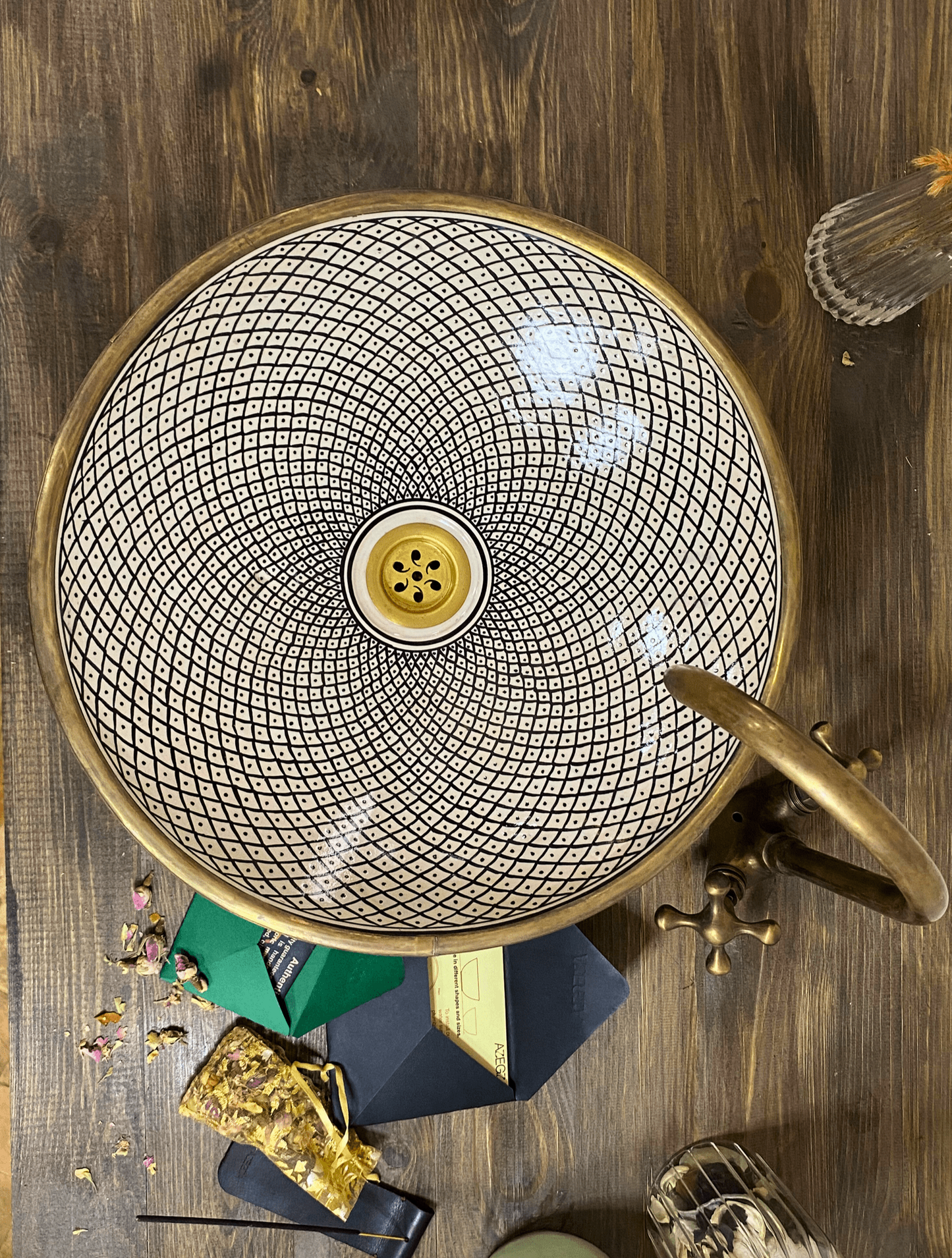 Authentic Brass Moroccan Vessel Sink - Centerpiece For Your Bathroom