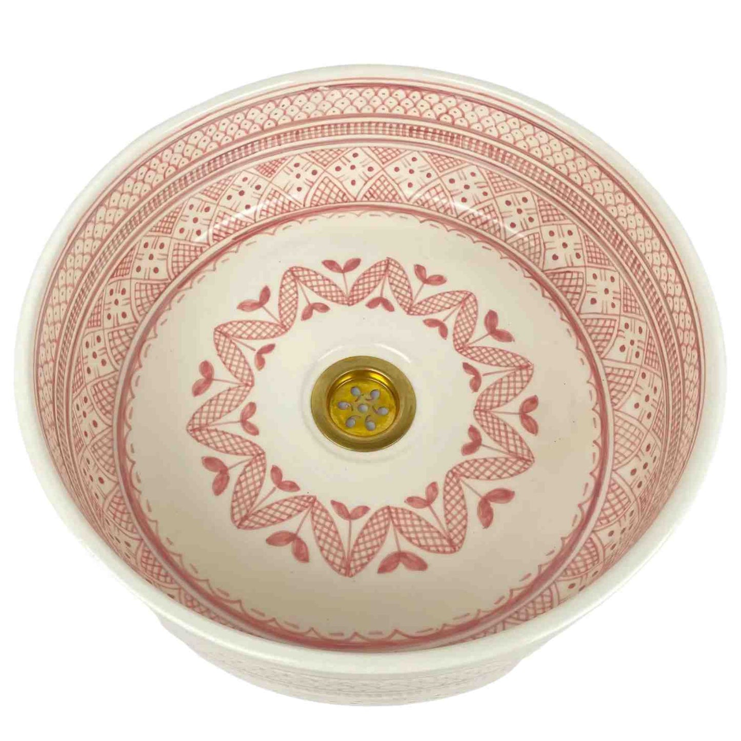 Pink Moroccan Sink - countertop sink bathroom