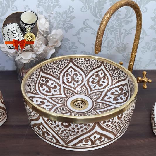 artisan sink - round bathroom sink bowl